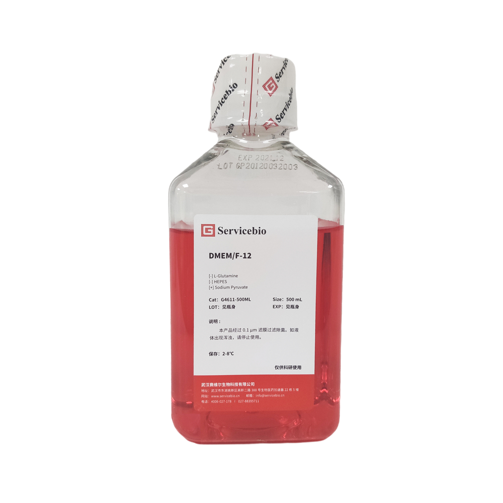 G4611-500ml células DMEM / F-12 Medios de cultivo con d-glucosa piruvato de sodio